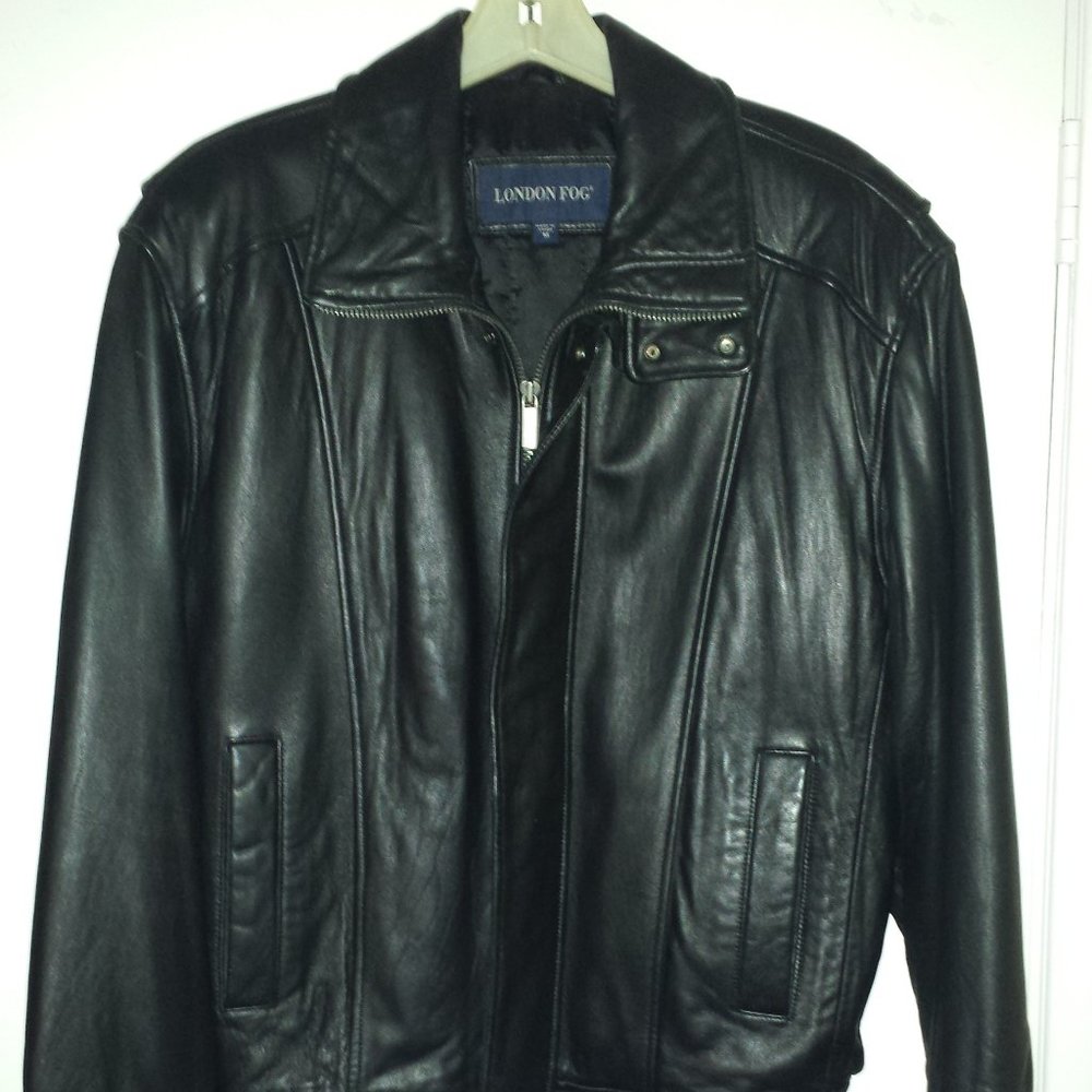 Mens London Fog Leather Jacket